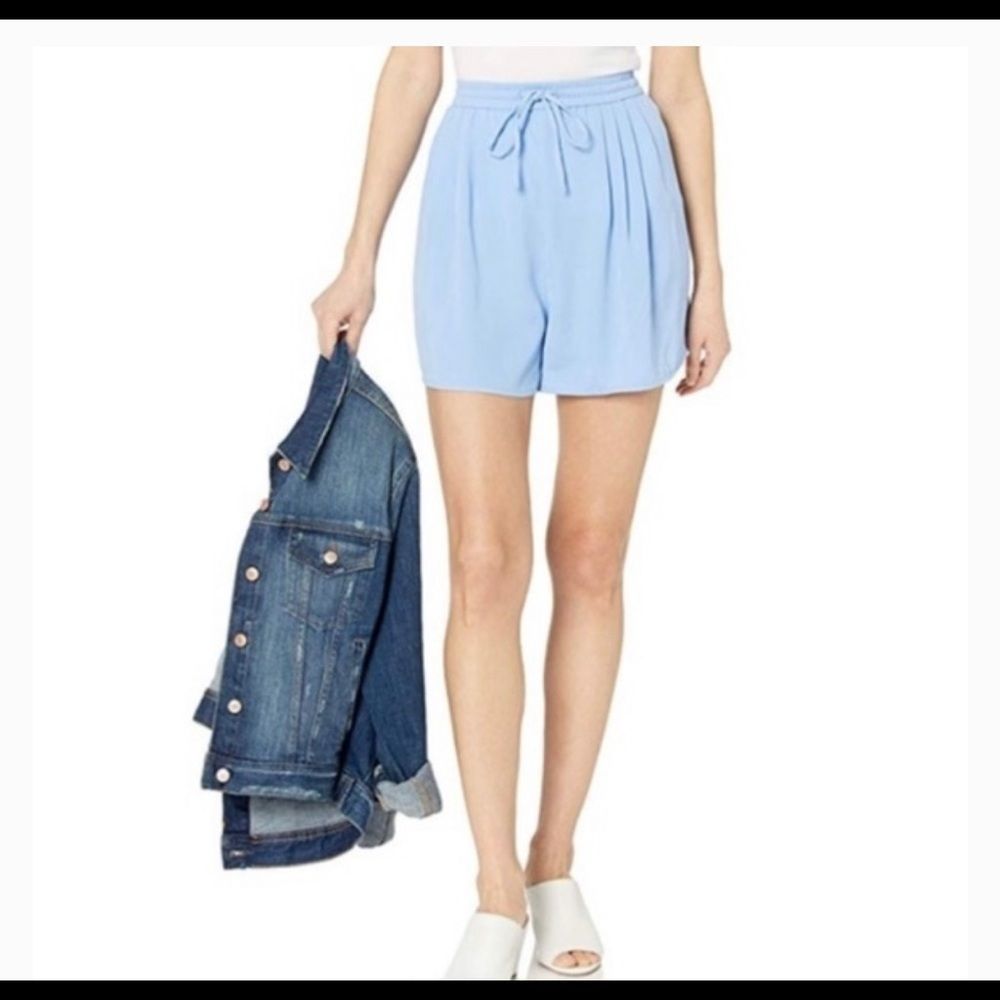 J Crew L1988 Womens Pull On Blue Tassel Tie Shorts Size S Lightweight Summer